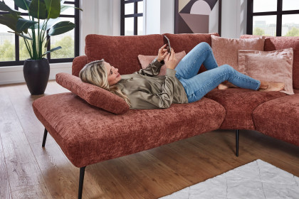 Benton von Poco - Eckcouch links kupfer