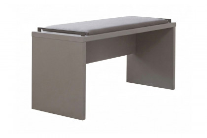 Kopenhagen von Wiemann - Ankleidebank kieselgrau mit Sitzpolster