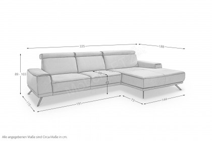 PN-EM22041 von Polinova - Ecksofa Variante rechts kurkuma