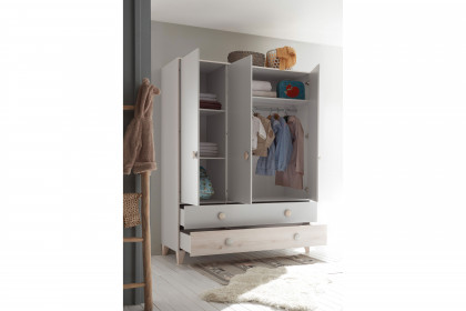 Fien von POL Power - Kombi-Kleiderschrank ash grey - Absetzung Aurum