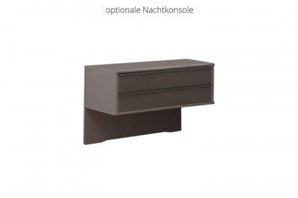 Kopenhagen von Wiemann - Bett 160x200 cm grau mit Polsterkopfteil