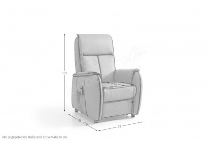 Frederik Basic von Polsteria - Fernsehsessel feuerrot