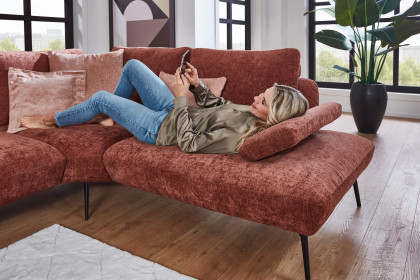 Benton von Poco - Eckcouch rechts kupfer