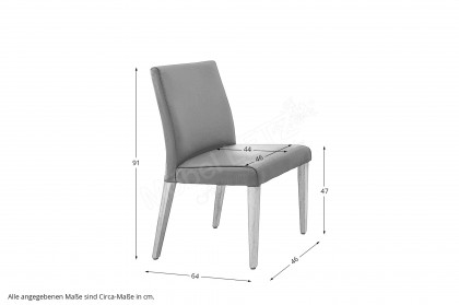 New Davos von SIT Mobilia - Stuhl mit Eichenholzgestell