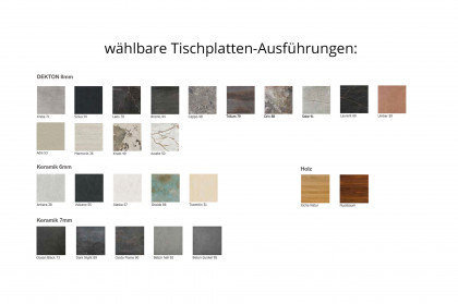 Atlas von SIT Mobilia - Esstisch in Dekton Ceppo & Stahl schwarz