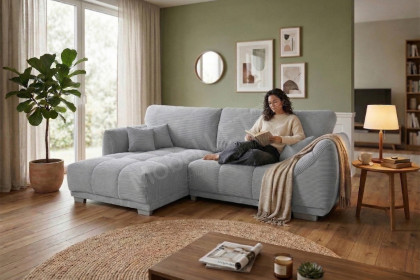 Modell 248 II von Sofa-Team - Eckcouch links beige