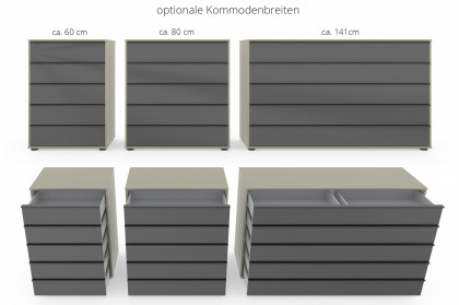 Kopenhagen von Wiemann - Schlafzimmer kieselgrau