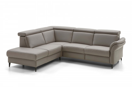 PN-EM24034 von Polinova - Ledersofa Variante links granit