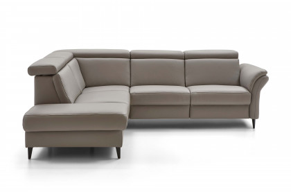 PN-EM24034 von Polinova - Ledersofa Variante links granit