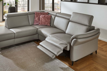 PN-EM24034 von Polinova - Ledersofa Variante links granit