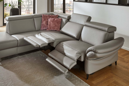 PN-EM24034 von Polinova - Ledersofa Variante links granit