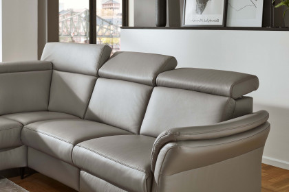 PN-EM24034 von Polinova - Ledersofa Variante links granit