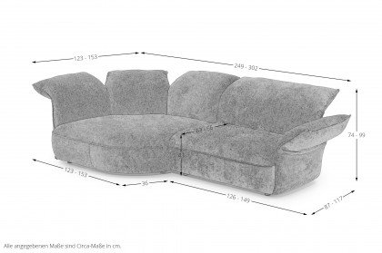 KOINOR Abby - Sofaecke Variante links rot