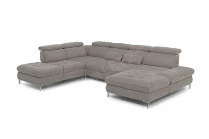 Carolina C XC von Poco - XXL-Sofa links taupe