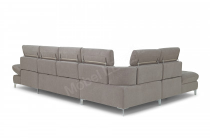 Carolina C XC von Poco - XXL-Sofa links taupe
