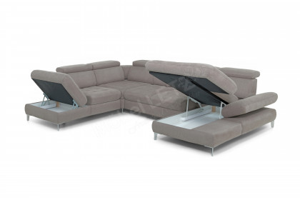 Carolina C XC von Poco - XXL-Sofa links taupe