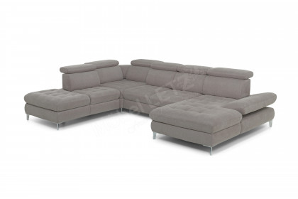 Carolina C XC von Poco - XXL-Sofa links taupe