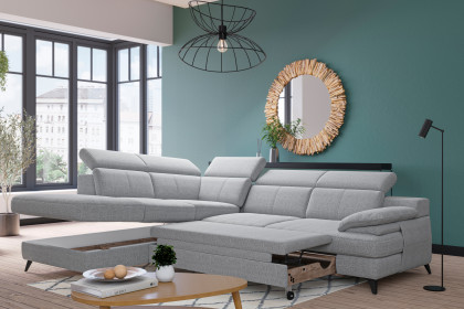 Titus-LE26 von COTTA - Polsterecke Ausführung links silver