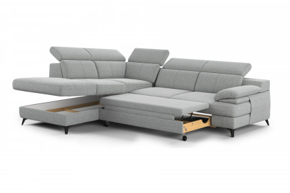 Titus-LE26 von COTTA - Polsterecke Ausführung links silver