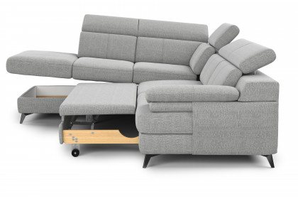 Titus-LE26 von COTTA - Polsterecke Ausführung links silver