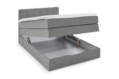Luca II von Sofa-Team - Boxspringbett in Hellgrau