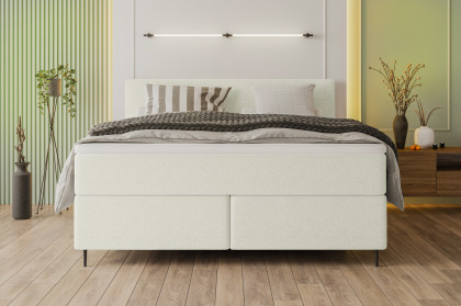 BX-LE-01 von SW KOLLEKTION - Boxspringbett creme