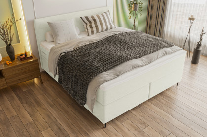 BX-LE-01 von SW KOLLEKTION - Boxspringbett creme