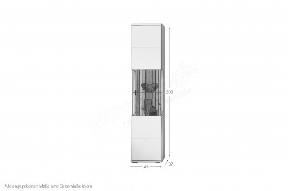 Morella von IDEAL Möbel - Vitrine in Weiß inklusive Beleuchtung