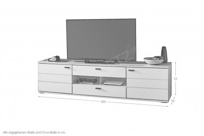 Morella von IDEAL Möbel - Lowboard in Weiß