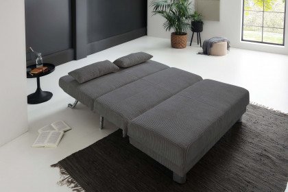 Gina von Sofa-Team - Schlafsofa 140 in Anthrazit