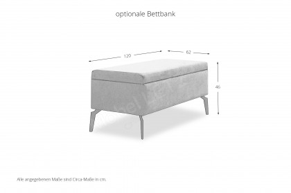 Como von DONE.® - Polsterbett brown