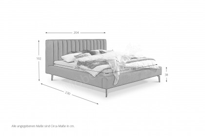 Como von DONE.® - Polsterbett espresso