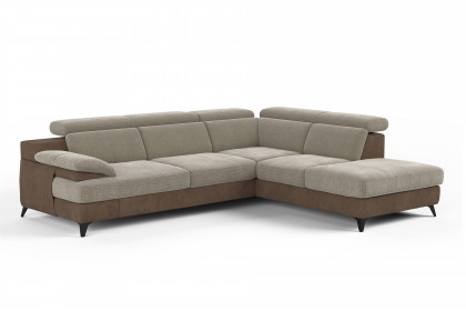 Titus-LE26 von COTTA - Polsterecke Variante rechts rabbit-savannah