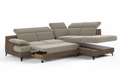 Titus-LE26 von COTTA - Polsterecke Variante rechts rabbit-savannah