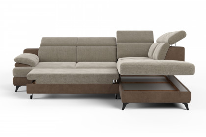 Titus-LE26 von COTTA - Polsterecke Variante rechts rabbit-savannah