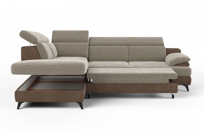 Titus-LE26 von COTTA - Polsterecke Variante links rabbit-savannah