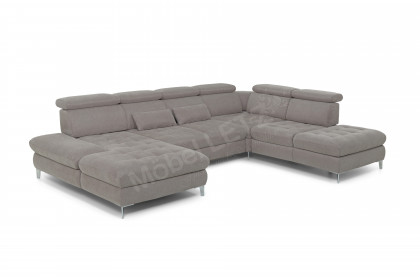 Carolina C XC von Poco - XXL-Sofa rechts taupe