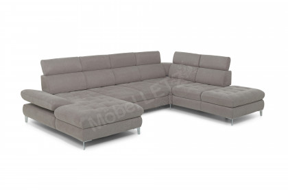 Carolina C XC von Poco - XXL-Sofa rechts taupe