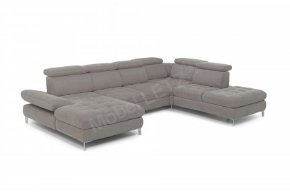 Carolina C XC von Poco - XXL-Sofa rechts taupe