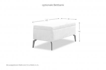 Como von DONE.® - Polsterbett elfenbein