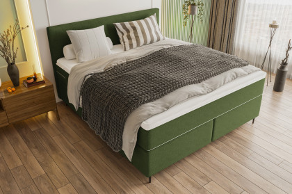 BX-LE-01 von SW KOLLEKTION - Boxspringbett grün