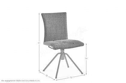 Helmond von Musterring - Polsterstuhl mit Echtleder-Bezug