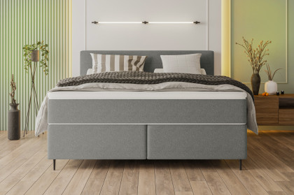 BX-LE-01 von SW KOLLEKTION - Boxspringbett grau
