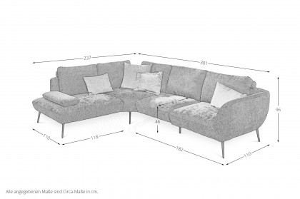 Benton von Poco - Sofaecke Variante links beige