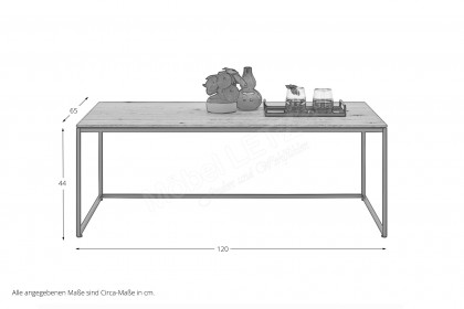 Vala von Hartmann - Beistelltisch Kerneiche natur/ anthrazit