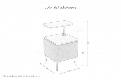 HU-PB22140 von Hukla - Polsterbett KT 23925 natur