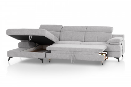 Titus-LE26 von COTTA - Ecksofa Variante links silver