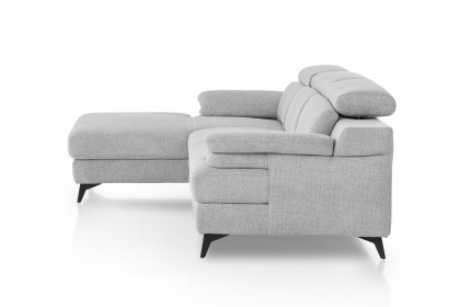 Titus-LE26 von COTTA - Ecksofa Variante links silver