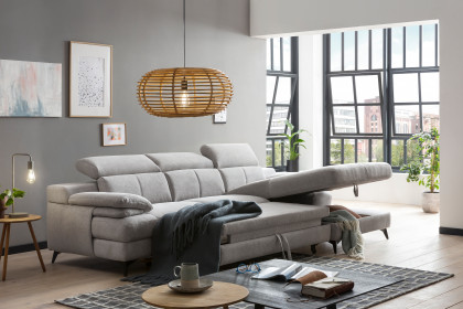 Titus-LE26 von COTTA - Ecksofa Variante rechts silver