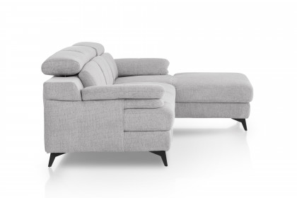 Titus-LE26 von COTTA - Ecksofa Variante rechts silver